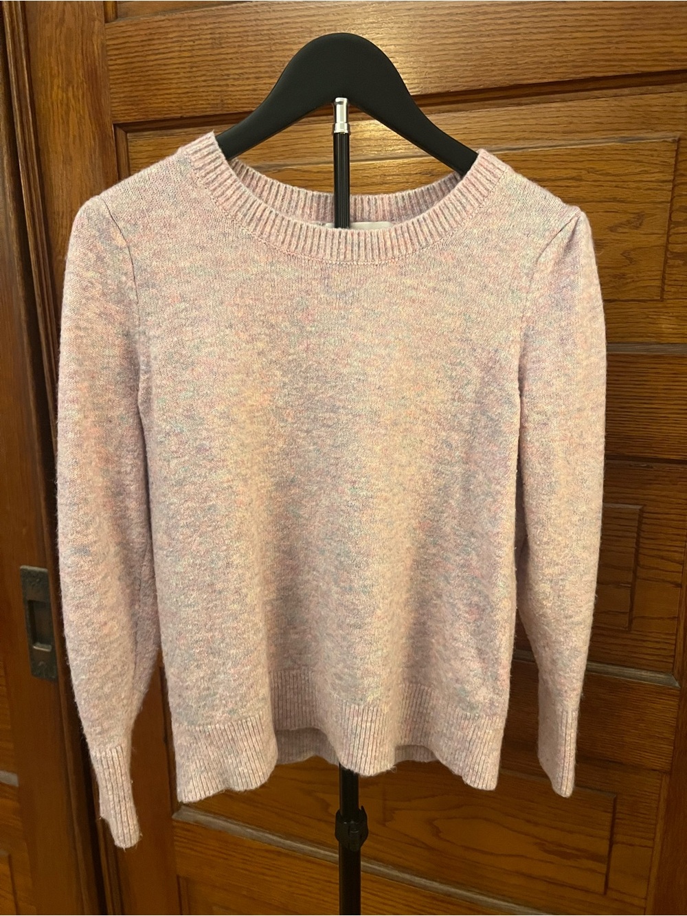 Women’s LOFT Soft Pastel Speckled Crewneck Sweater - Pink